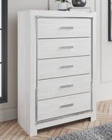Altyra White Queen Storage Bed, Dresser, Mirror, Chest and Nightstand from Ashley - Luna Furniture
