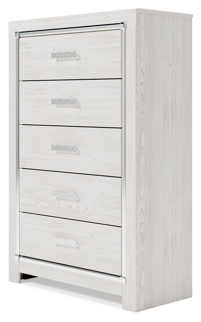 Altyra Queen Bookcase Storage Bed, Chest and 2 Nightstands from Ashley - Luna Furniture
