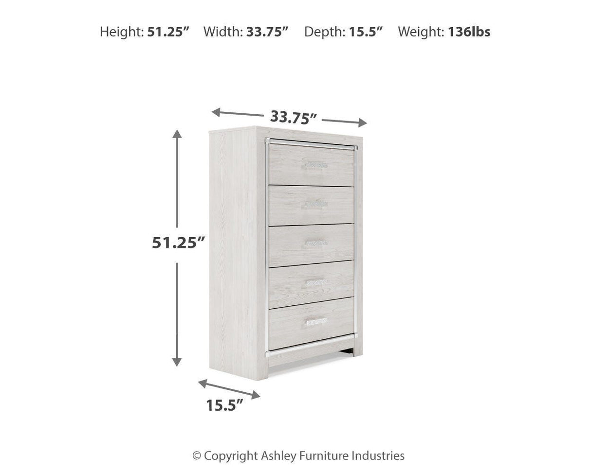 Altyra White Chest of Drawers from Ashley - Luna Furniture