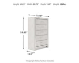 Altyra White Chest of Drawers from Ashley - Luna Furniture