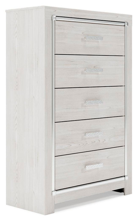 Altyra Queen Bookcase Storage Bed, Chest and 2 Nightstands from Ashley - Luna Furniture