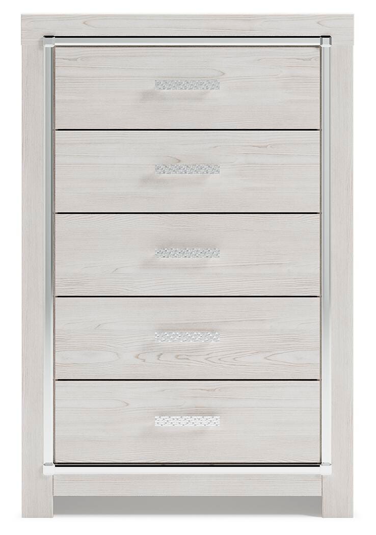Altyra Queen Bookcase Storage Bed, Chest and 2 Nightstands from Ashley - Luna Furniture