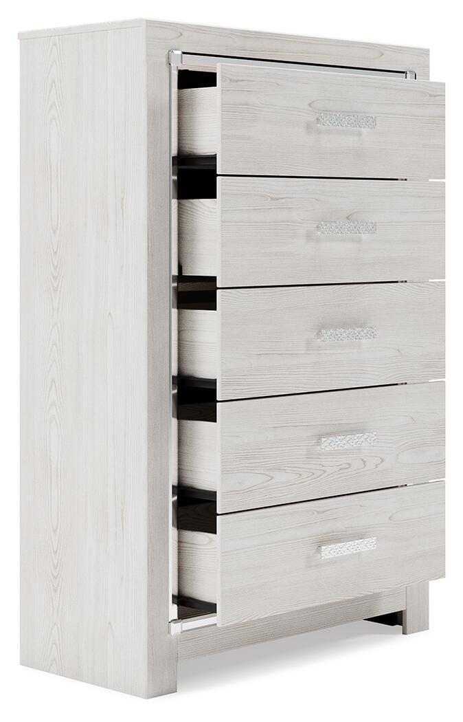 Altyra Queen Bookcase Storage Bed, Chest and 2 Nightstands from Ashley - Luna Furniture