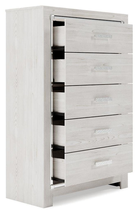 Altyra Queen Bookcase Storage Bed, Chest and 2 Nightstands from Ashley - Luna Furniture