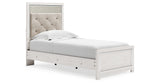 Altyra Twin Upholstered Panel Bed and 2 Nightstands from Ashley - Luna Furniture