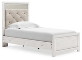 Altyra White Twin Panel Bed, Dresser and Mirror from Ashley - Luna Furniture