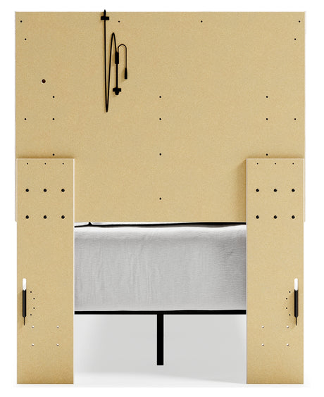 Altyra White Upholstered LED Youth Panel Bedroom Set from Ashley - Luna Furniture