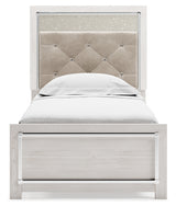 Altyra White Twin Panel Bed, Dresser and Mirror from Ashley - Luna Furniture