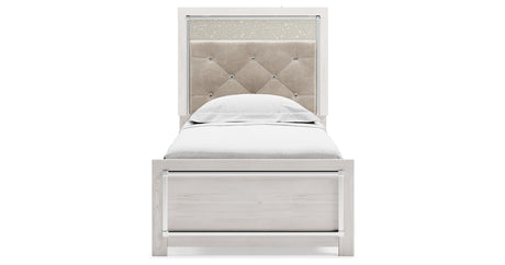 Altyra Twin Upholstered Panel Bed and 2 Nightstands from Ashley - Luna Furniture