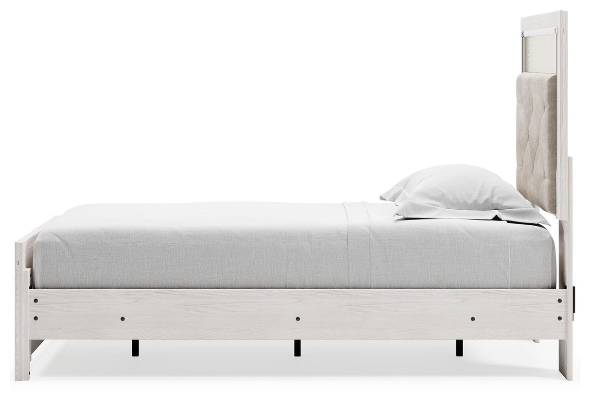 Altyra White Twin Panel Bed, Dresser, Mirror and Nightstand from Ashley - Luna Furniture
