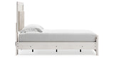 Altyra Twin Upholstered Panel Bed and 2 Nightstands from Ashley - Luna Furniture