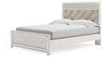 Altyra White Queen Upholstered Platform Bed from Ashley - Luna Furniture