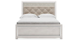 Altyra Queen Panel Bed with Mirrored Dresser, Chest and Nightstand in White from Ashley - Luna Furniture