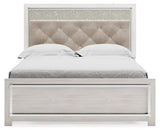 Altyra White Queen Upholstered Platform Bed from Ashley - Luna Furniture