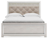 Altyra White Queen Upholstered Platform Bed from Ashley - Luna Furniture