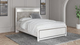 Altyra White Queen Upholstered Platform Bed from Ashley - Luna Furniture