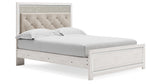 Altyra White Queen Upholstered Panel Bed from Ashley - Luna Furniture