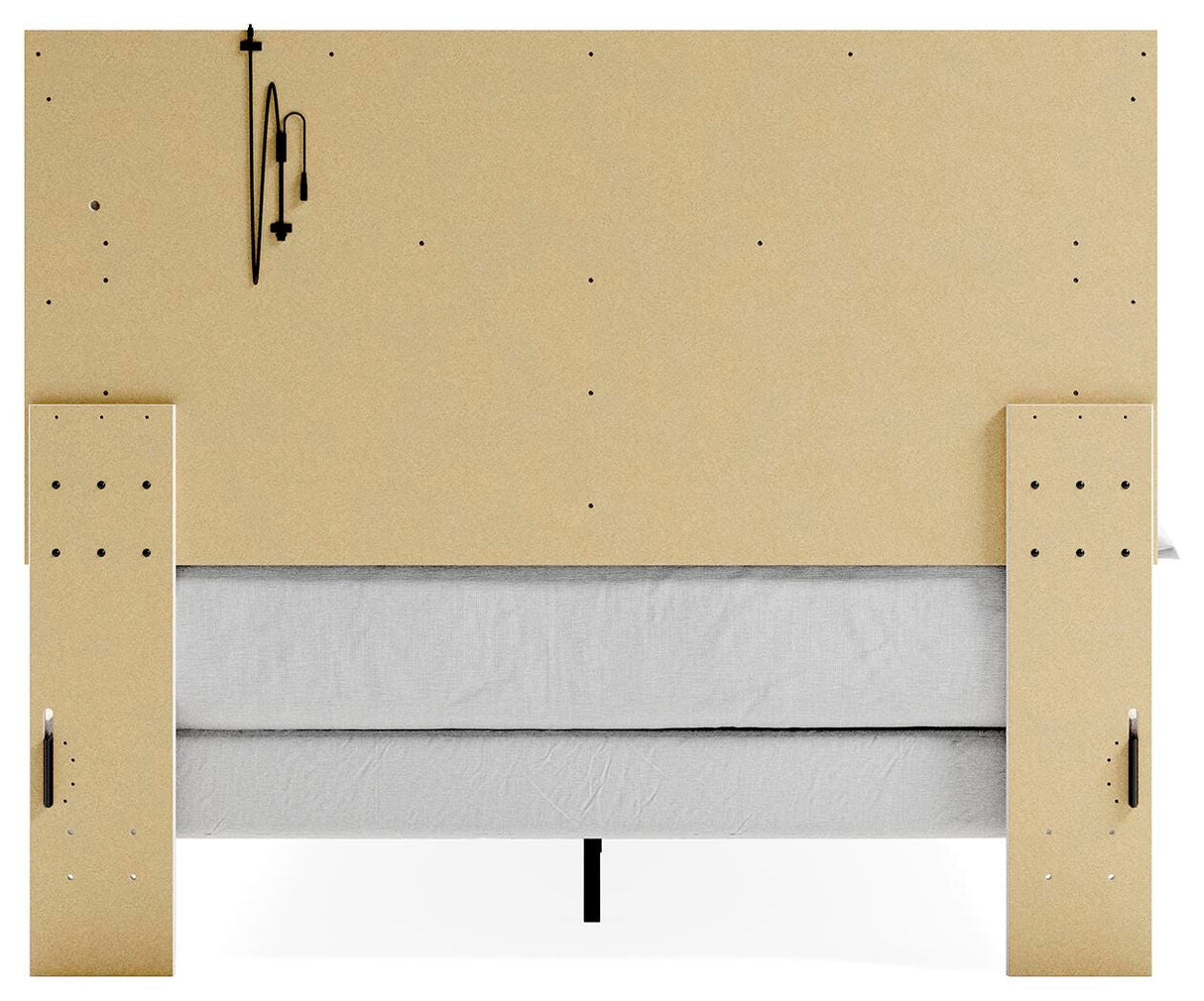 Altyra White Queen Upholstered Panel Bed from Ashley Furniture - Luna Furniture