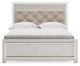 Altyra White Queen Upholstered Panel Bed from Ashley - Luna Furniture