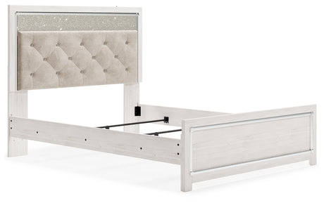 Altyra White Upholstered LED Panel Bedroom Set from Ashley - Luna Furniture