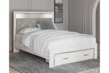 Altyra White Queen Upholstered Storage Platform Bed from Ashley - Luna Furniture