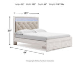 Altyra White Queen Storage Bed, Dresser, Mirror, Chest and Nightstand from Ashley - Luna Furniture