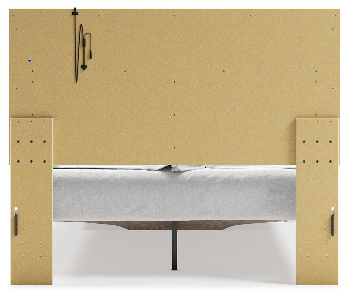 Altyra White Queen Upholstered Storage Platform Bed from Ashley Furniture - Luna Furniture
