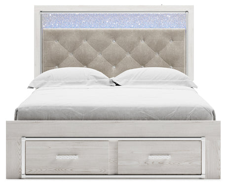 Altyra White Queen Storage Bed, Dresser, Mirror, Chest and Nightstand from Ashley Furniture - Luna Furniture