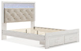 Altyra White Queen Storage Bed, Dresser, Mirror, Chest and Nightstand from Ashley - Luna Furniture