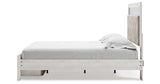Altyra Queen Upholstered Storage Bed with Mirrored Dresser and Chest in White from Ashley Furniture - Luna Furniture