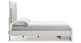 Altyra White Queen Upholstered Storage Platform Bed from Ashley Furniture - Luna Furniture