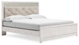 Altyra White Upholstered LED Panel Bedroom Set from Ashley - Luna Furniture