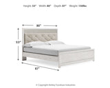 Altyra White Upholstered LED Panel Bedroom Set from Ashley - Luna Furniture