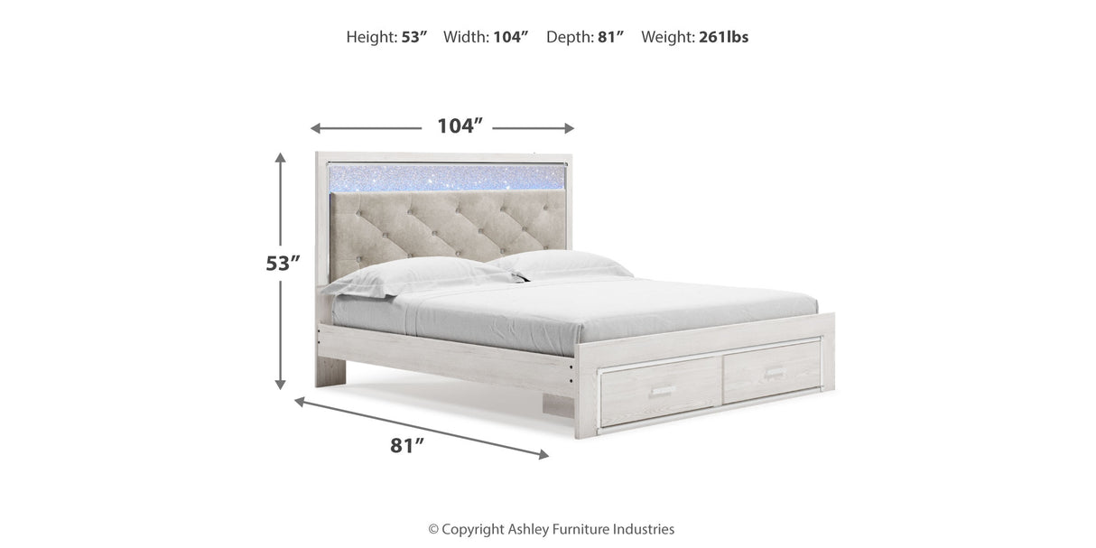 Altyra King Storage Bed, Chest and 2 Nightstands from Ashley - Luna Furniture