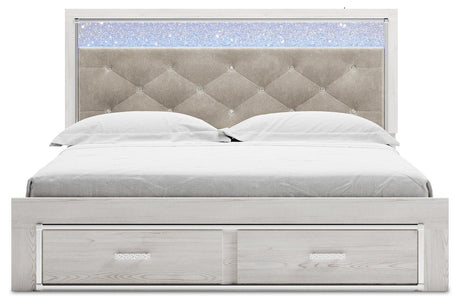Altyra White King Storage Bed, Chest and Nightstand from Ashley - Luna Furniture