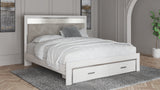Altyra White King Upholstered Storage Bed, Dresser, Mirror, Chest, and Nightstand from Ashley Furniture - Luna Furniture