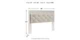 Altyra White King/California King Upholstered Panel Headboard from Ashley Furniture - Luna Furniture
