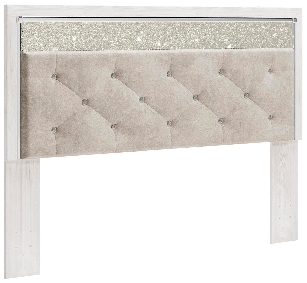 Altyra White King/California King Upholstered Panel Headboard from Ashley Furniture - Luna Furniture