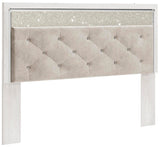 Altyra White King/California King Upholstered Panel Headboard from Ashley Furniture - Luna Furniture