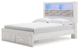 Altyra Queen Bookcase Storage Bed, Chest and 2 Nightstands from Ashley - Luna Furniture
