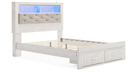 Altyra White Queen Panel Storage Bed, Dresser, Mirror and 2 Nightstands from Ashley Furniture - Luna Furniture