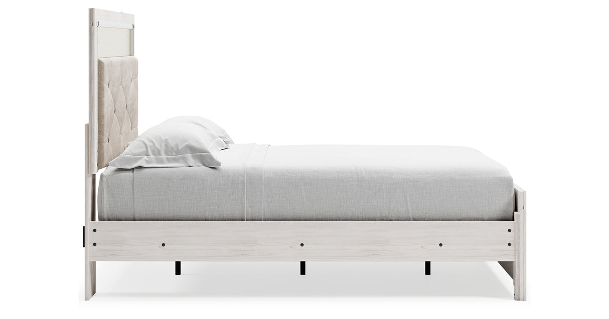 Altyra White Full Upholstered Panel Bed from Ashley Furniture - Luna Furniture