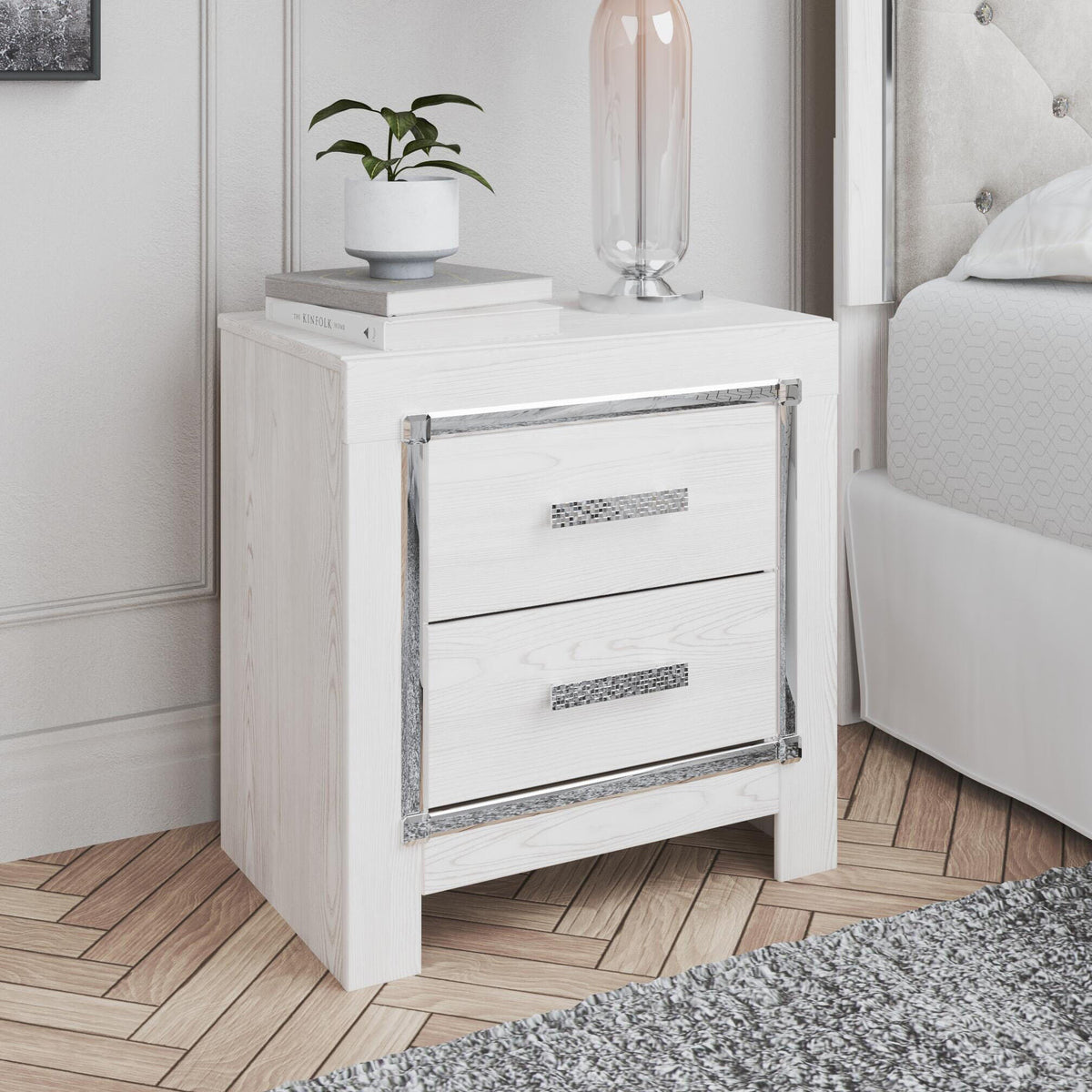 Altyra White Nightstand from Ashley - Luna Furniture