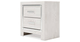 Altyra Queen Panel Bed with Mirrored Dresser, Chest and Nightstand in White from Ashley - Luna Furniture