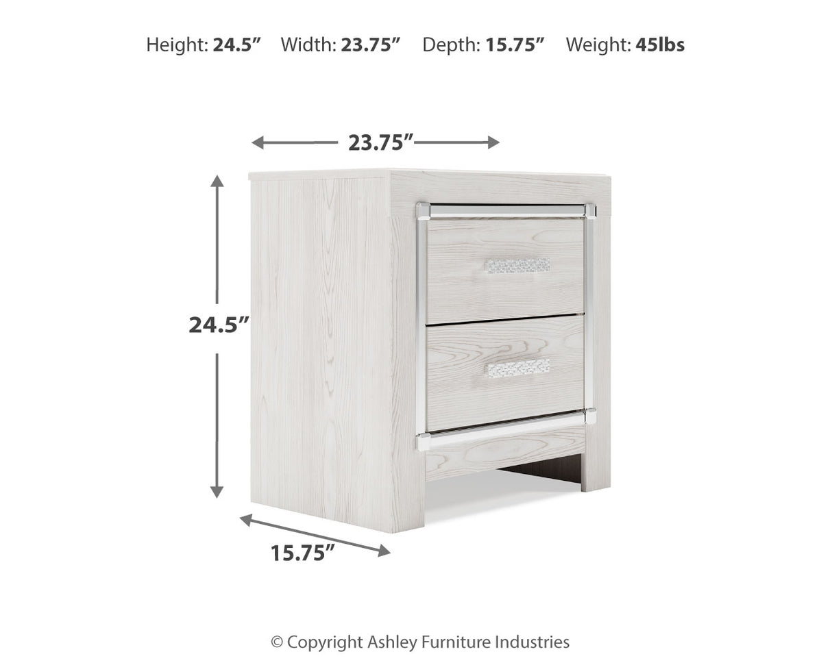 Altyra White Queen Storage Bed, Dresser, Mirror, Chest and Nightstand from Ashley - Luna Furniture