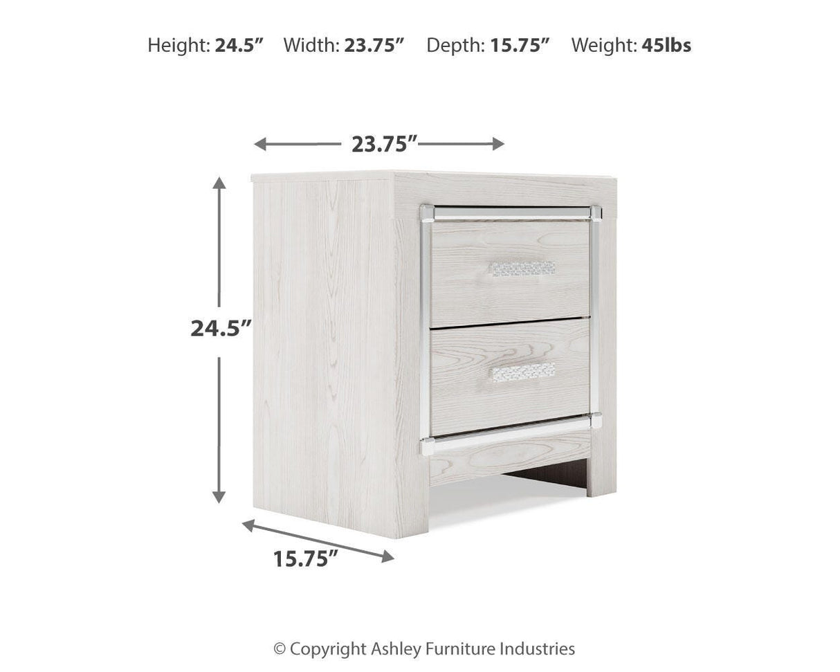 Altyra White Nightstand from Ashley Furniture - Luna Furniture