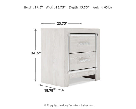 Altyra White Nightstand from Ashley Furniture - Luna Furniture
