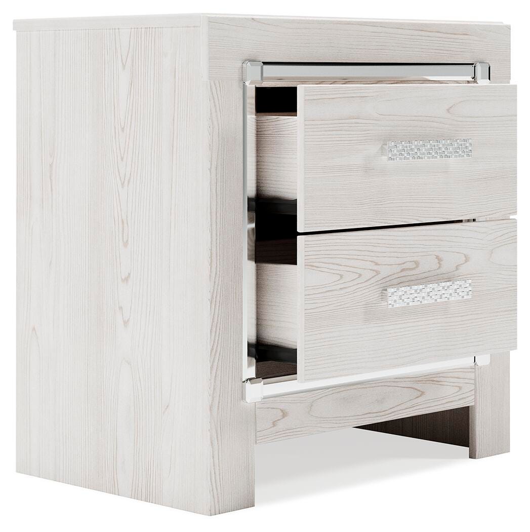 Altyra White Queen Storage Bed, Dresser, Mirror, Chest and Nightstand from Ashley - Luna Furniture