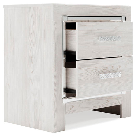 Altyra White Queen Storage Bed, Dresser, Mirror, Chest and Nightstand from Ashley Furniture - Luna Furniture