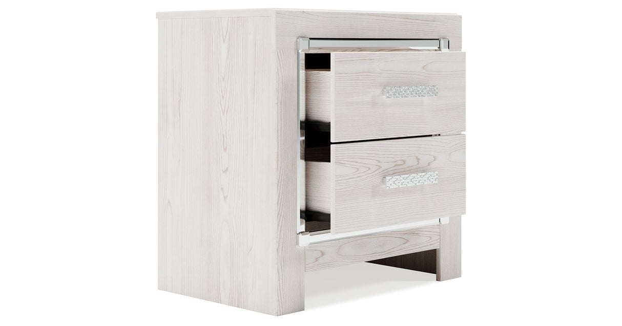 Altyra Twin Upholstered Panel Bed and 2 Nightstands from Ashley - Luna Furniture
